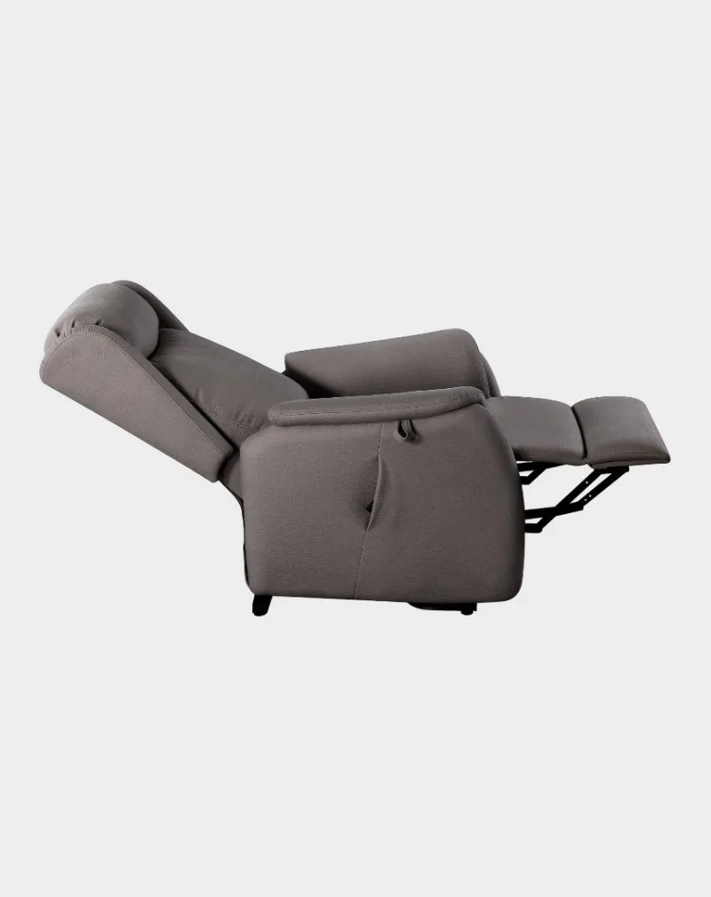 Come Fauteuil releveur 2 moteurs allongé microfibre gris