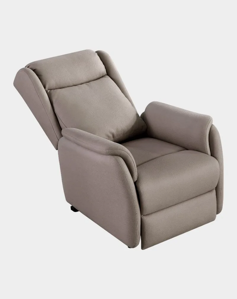 Come Fauteuil releveur 2 moteurs dossier microfibre Taupe Clair