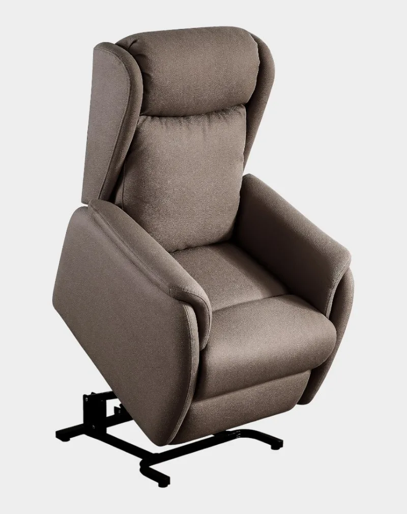 Come Fauteuil releveur 2 moteurs microfibre taupe foncé