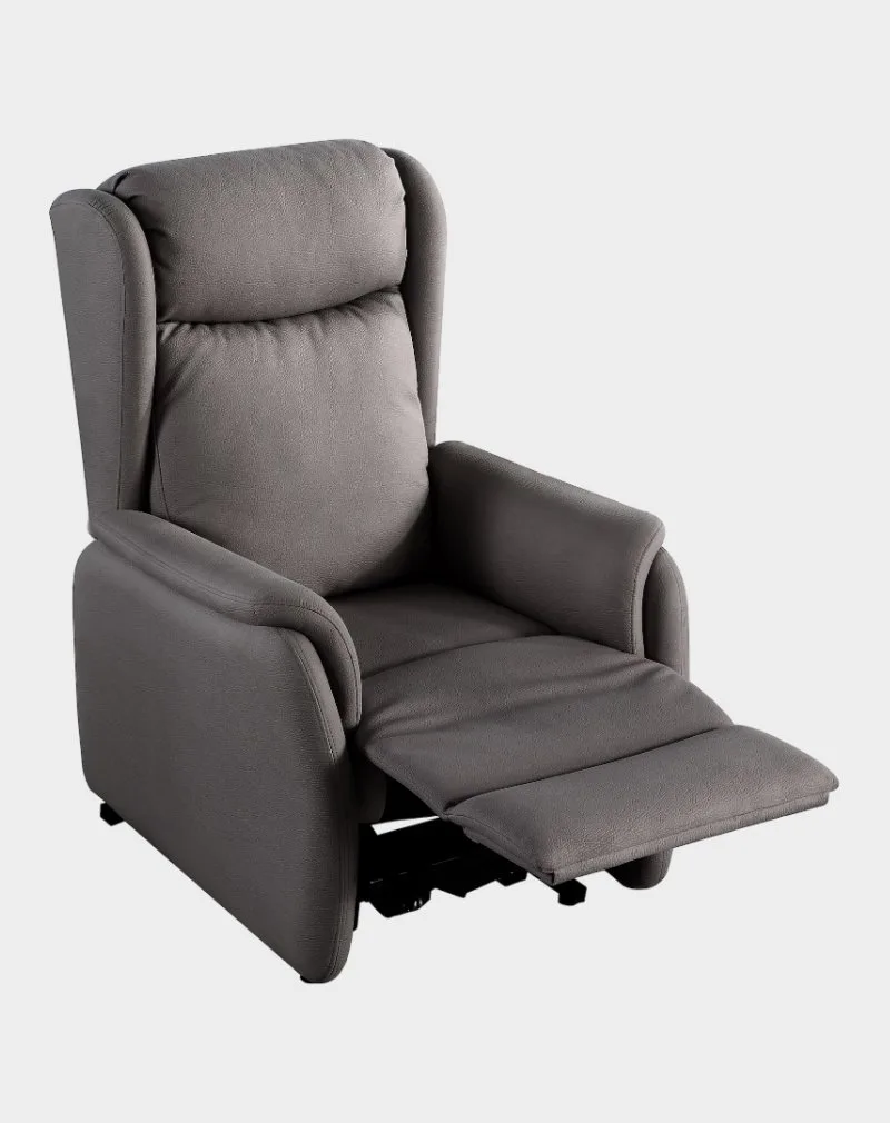 Come Fauteuil releveur 2 moteurs jambes microfibre gris