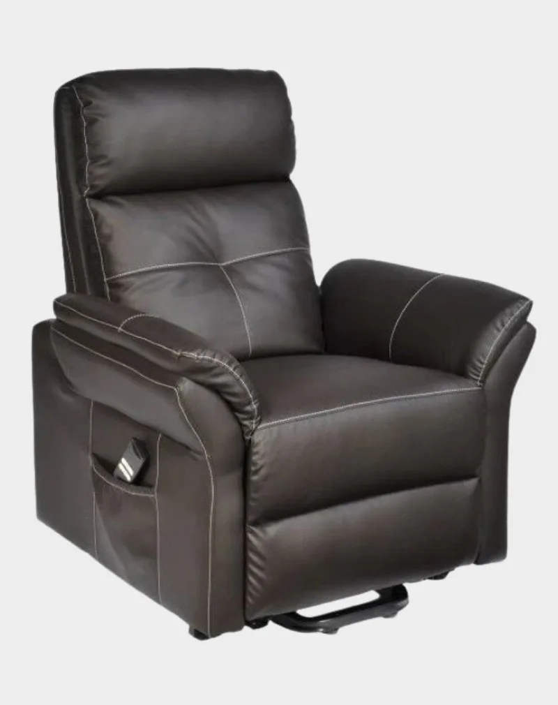 Diamant Fauteuil Releveur 2 moteurs assis PU marron