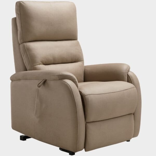 Magda Fauteuil Releveur 4 moteurs côté mastic microfibre