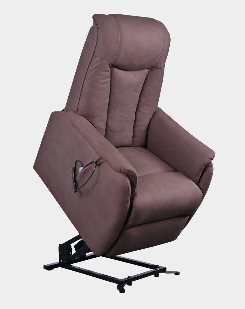 New Matéo Fauteuil Releveur 2 moteurs releveur brun microfibre