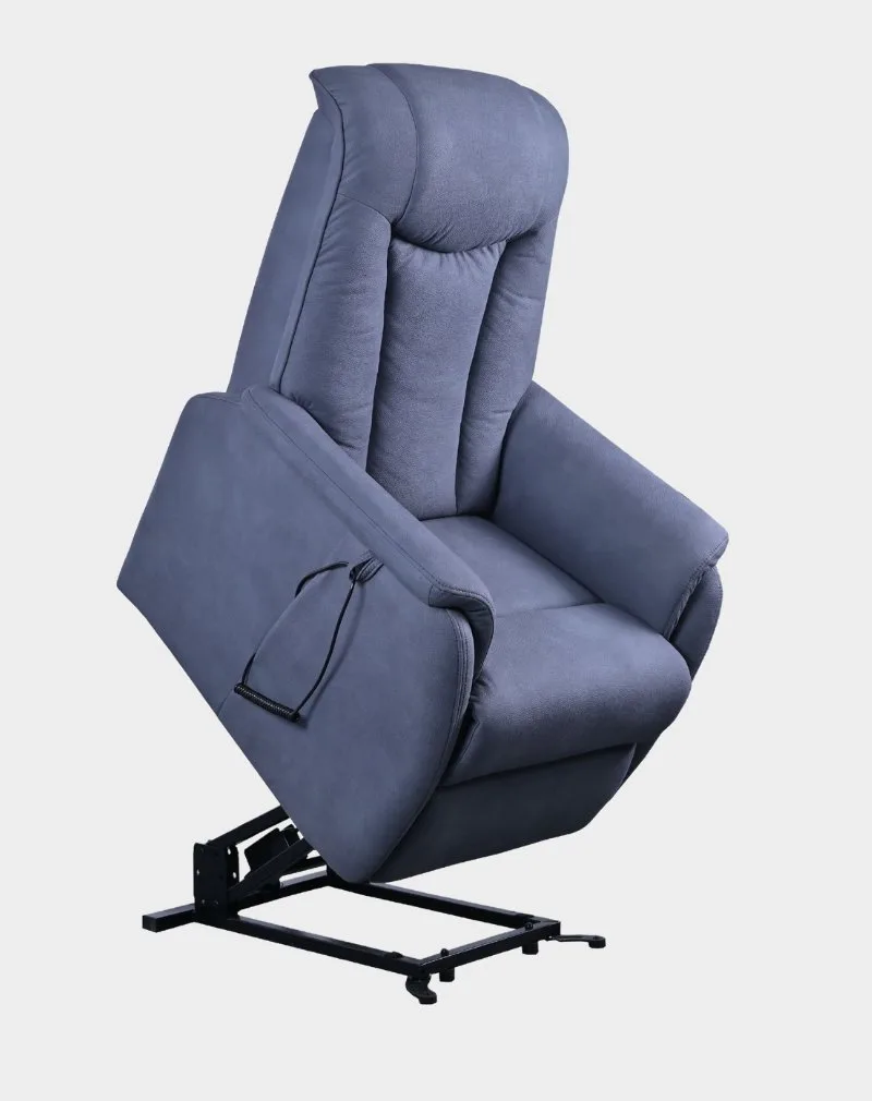 New Matéo Fauteuil Releveur 2 moteurs releveur gris océan microfibre
