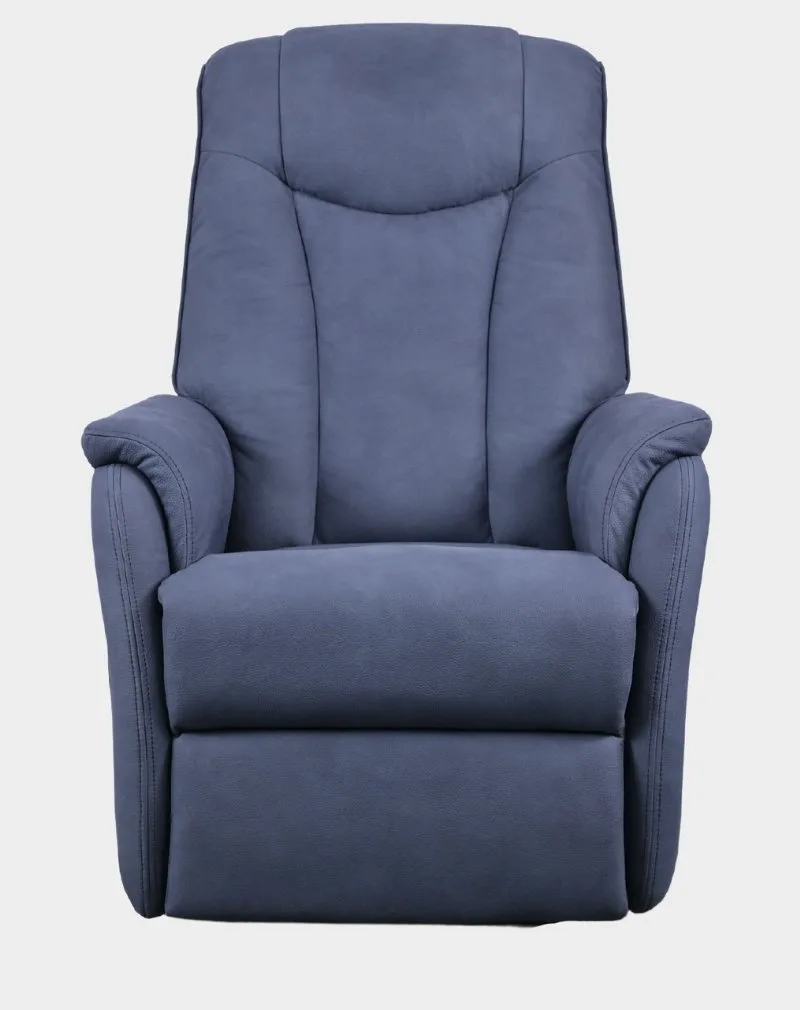New Matéo Fauteuil Releveur 2 moteurs face gris océan microfibre